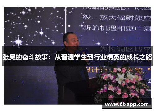 张昊的奋斗故事：从普通学生到行业精英的成长之路